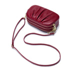 Women's Triple-Zip Crossbody Bag - Soft PU Leather