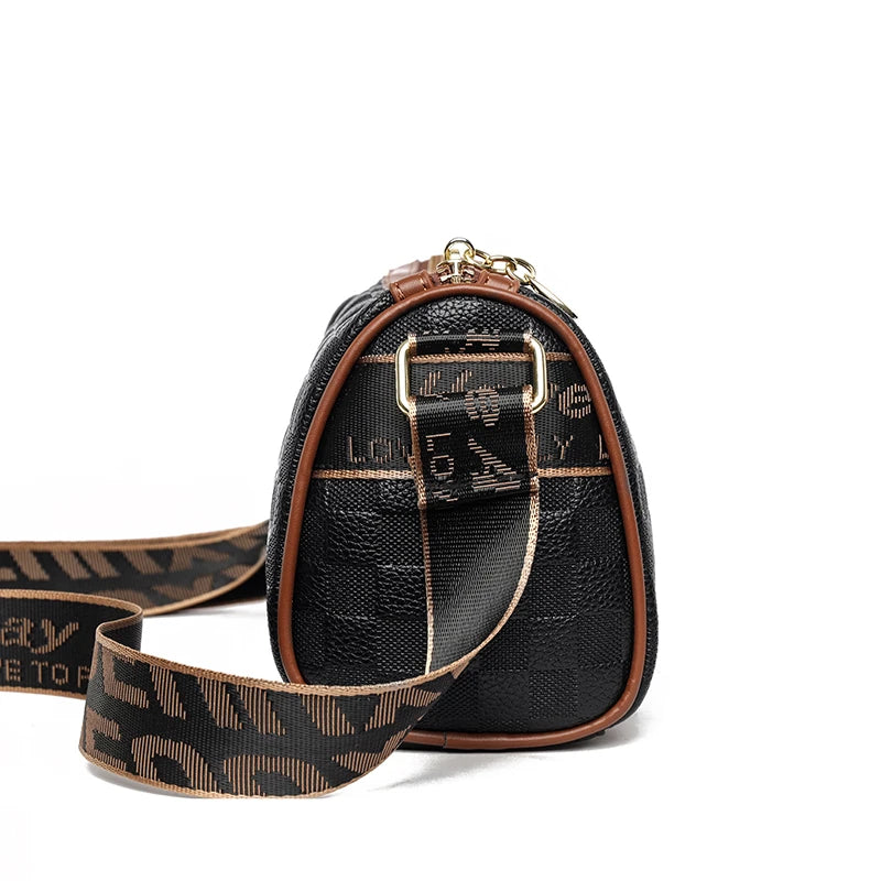Women's Multi-Pocket Flap Crossbody Bag - Classic Style
