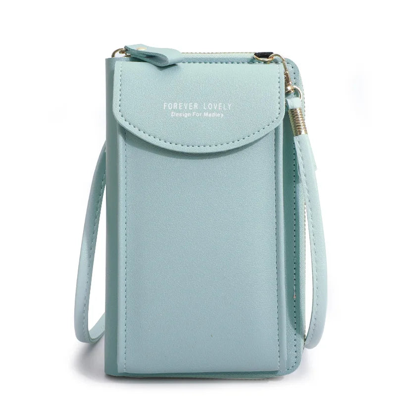 Women's Double-Layer Crossbody Wallet - All-in-One Organizer
