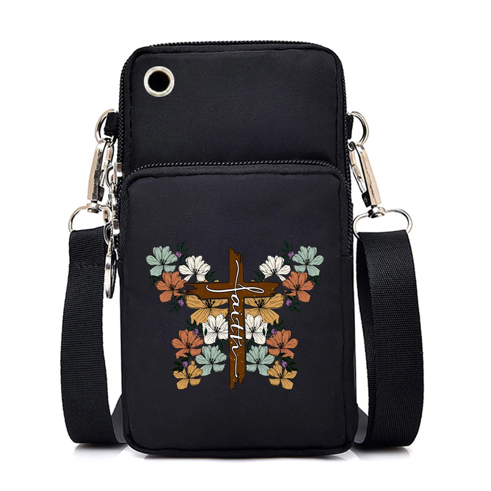 Watercolor Butterfly Phone Crossbody Bag - Mini Wallet Style