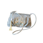 Floral Embroidered Canvas Tote Bag - Large Capacity