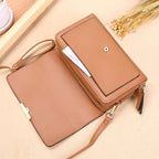Women's Crossbody Wallet & Phone Bag - Multi-Card Organizer