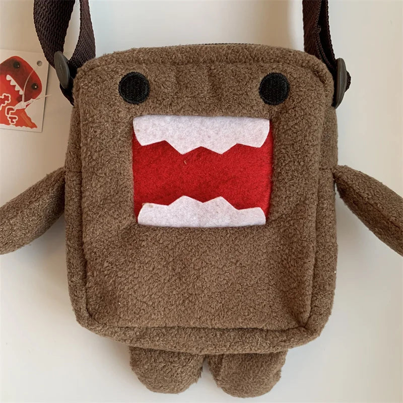 Domo-Kun Plush Crossbody Bag - Kawaii Mini Messenger