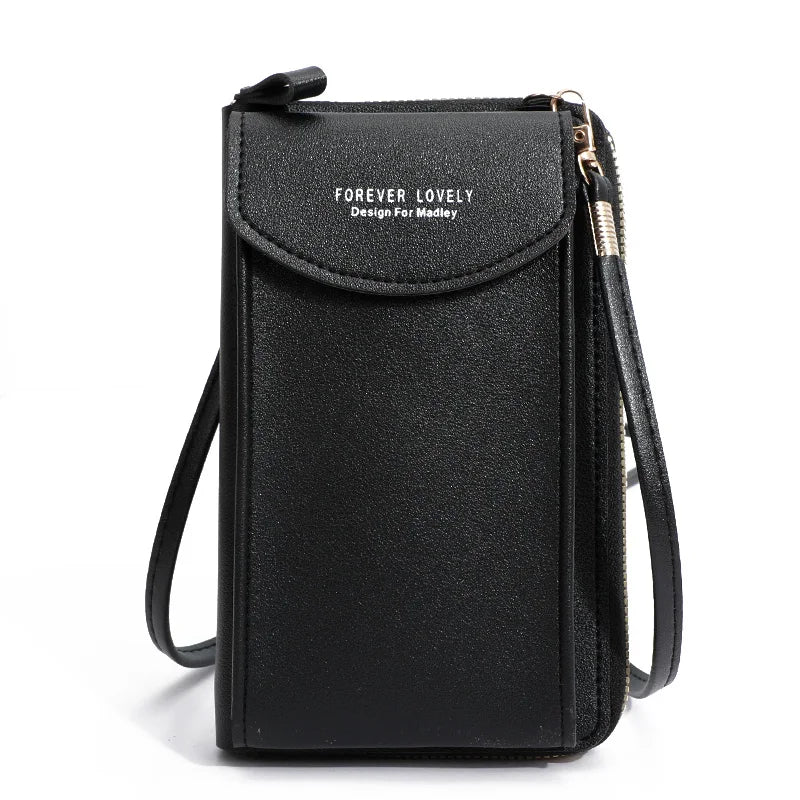 Women's Double-Layer Crossbody Wallet - All-in-One Organizer