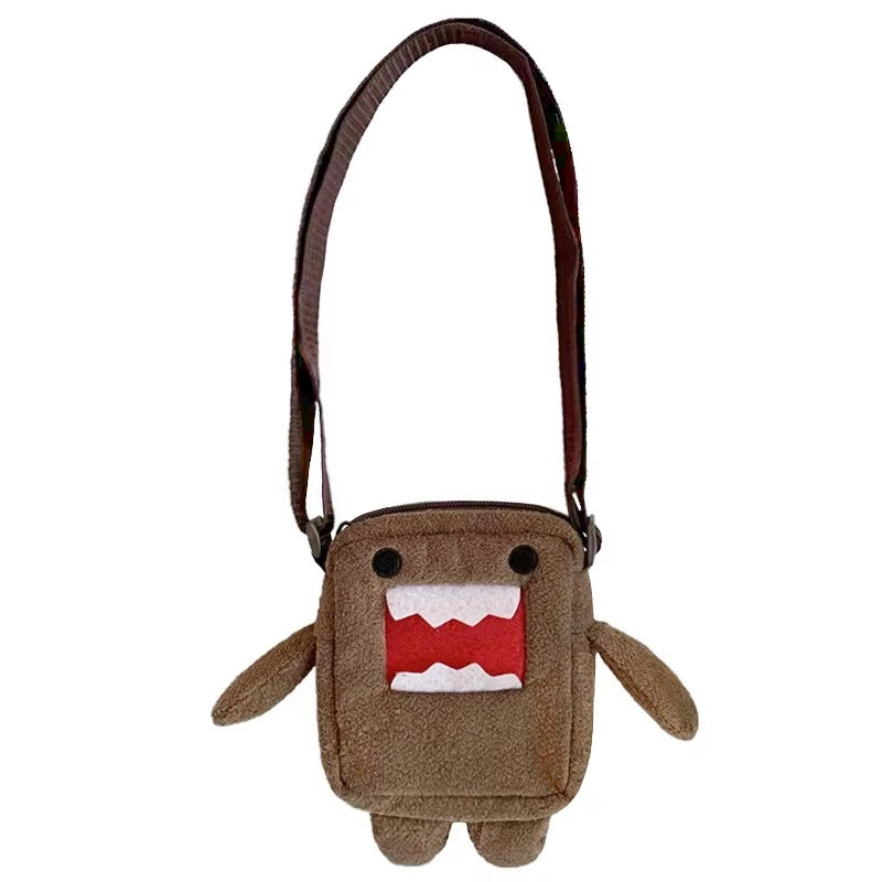 Domo-Kun Plush Crossbody Bag - Kawaii Mini Messenger