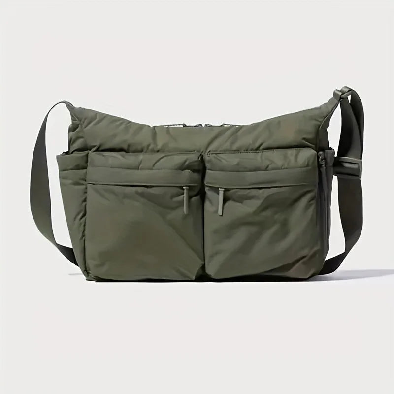 Lightweight Nylon Crossbody Bag - Water-Resistant & Unisex