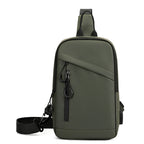 Men's Compact Anti-Theft Sling Bag - USB Chest & Crossbody Pack