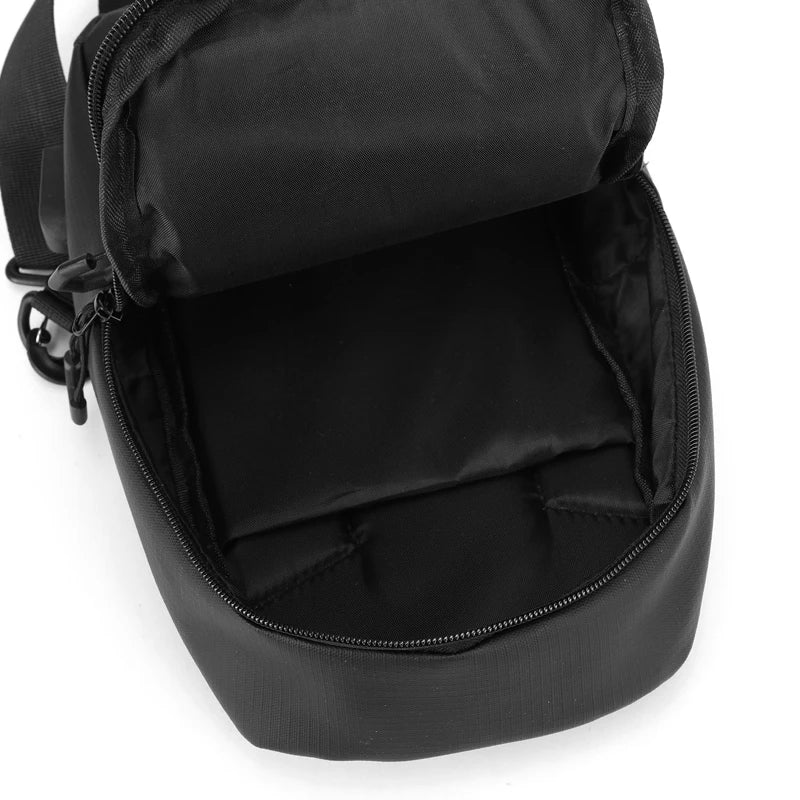 Men's Compact Anti-Theft Sling Bag - USB Chest & Crossbody Pack