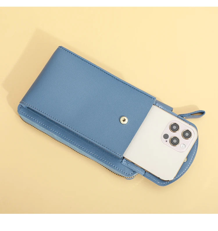 Women's Double-Layer Crossbody Wallet - All-in-One Organizer