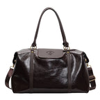 Men's Leather Duffel Bag - Large Travel & Gym Bag