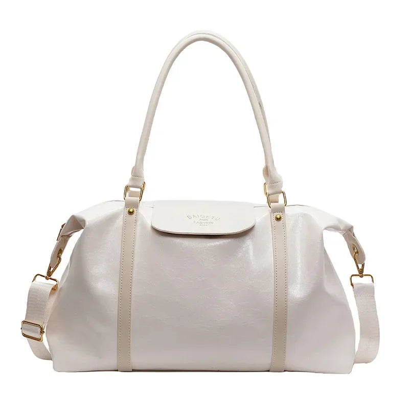 Men's Leather Duffel Bag - Large Travel & Gym Bag