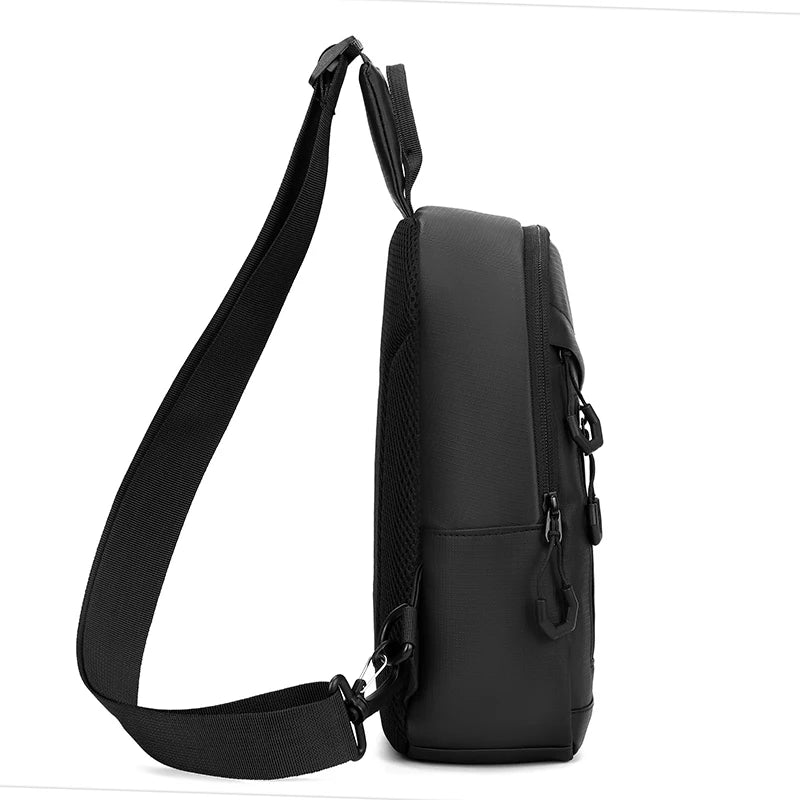 Men's Compact Anti-Theft Sling Bag - USB Chest & Crossbody Pack