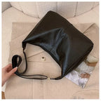 Women's Large Vintage Tote Bag - Soft PU Leather