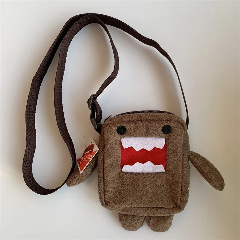 Domo-Kun Plush Crossbody Bag - Kawaii Mini Messenger