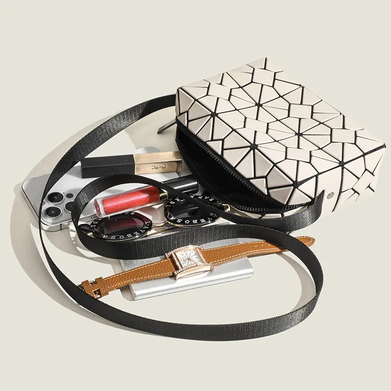 Luminous Geometric Crossbody Bag for Women
