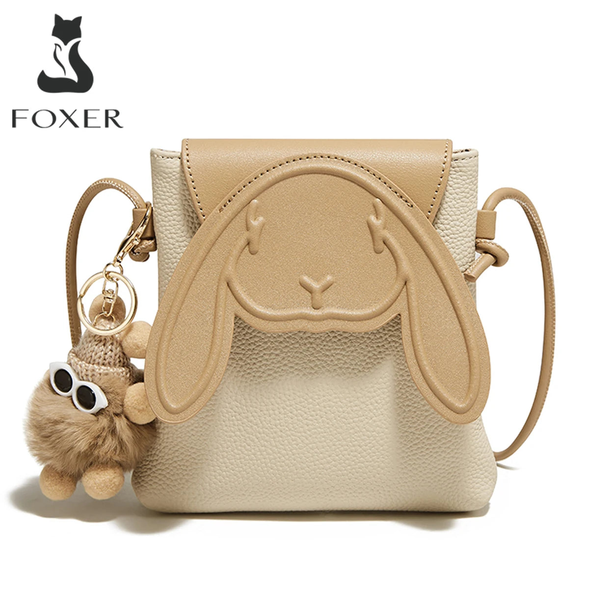 Cute Rabbit Crossbody Bag for Women - Kawaii PU Leather