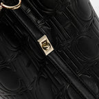 Embossed Tote Bag for Women - Chic PU Leather Handbag