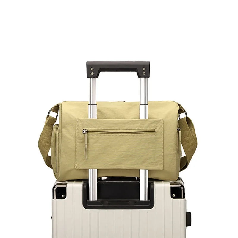 Large Nylon Crescent Bag for Women - Korean Style Crossbody