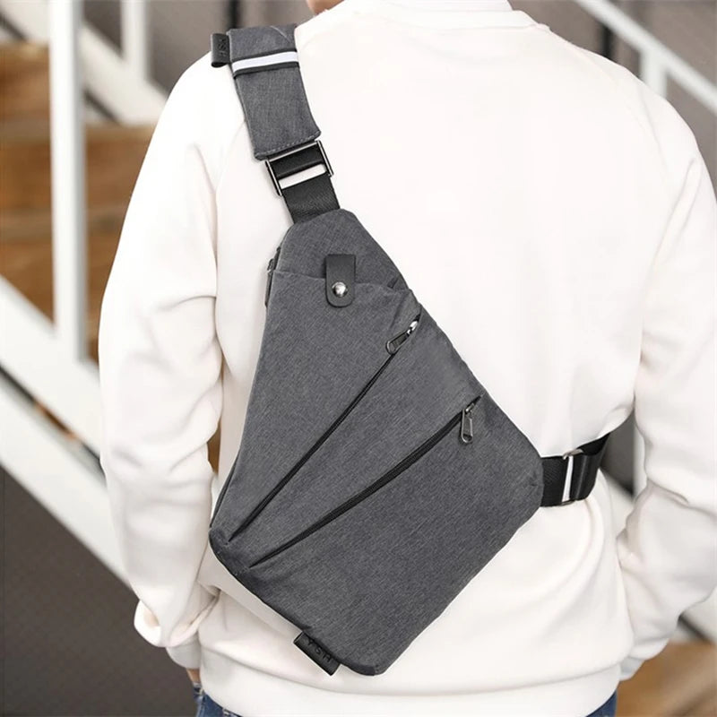 Men's Anti-Theft Business Sling Bag - Waterproof Crossbody