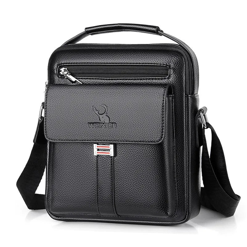 Men's Waterproof Messenger Bag for Tablet - PU Leather
