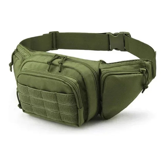 Men's High-Capacity Tactical Fanny Pack - Multi-Pocket Nylon