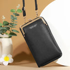 Mini Square Crossbody Bag for Women - Matte PU Leather