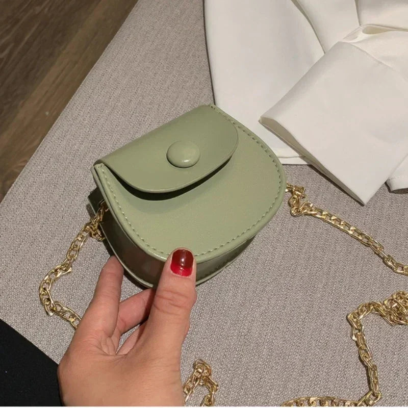 Mini Square Crossbody Bag for Women - Chic PU Leather