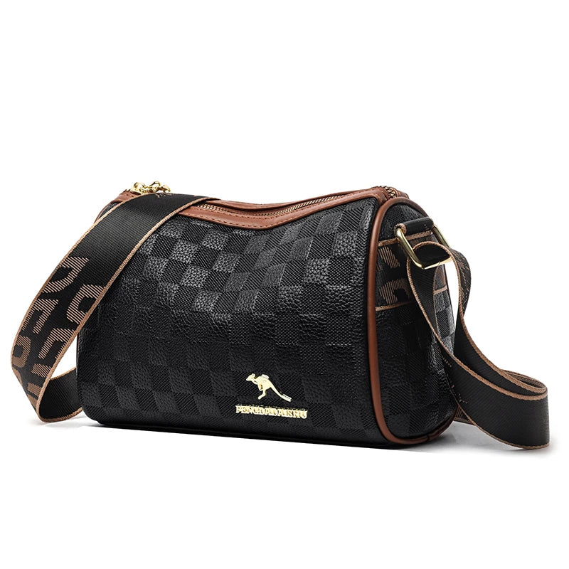 Women's Multi-Pocket Flap Crossbody Bag - Classic Style