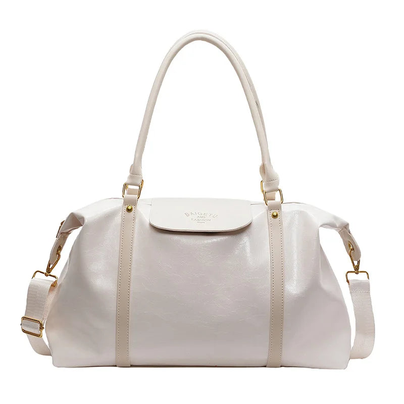 Men's Leather Duffel Bag - Large Travel & Gym Bag