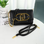 Women's Flap Crossbody Bag with Chain - Square Underarm Style