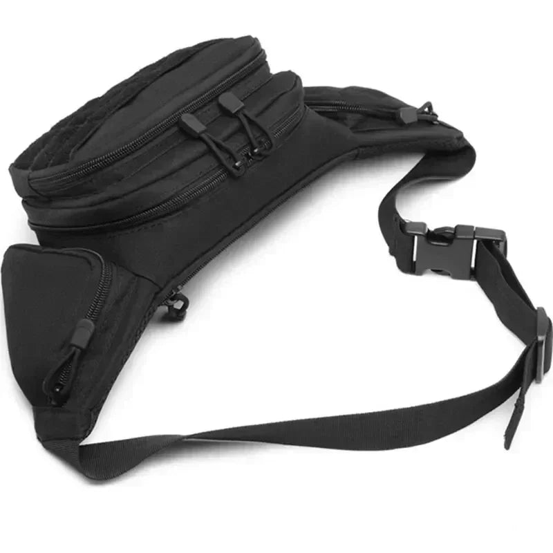Men's High-Capacity Tactical Fanny Pack - Multi-Pocket Nylon