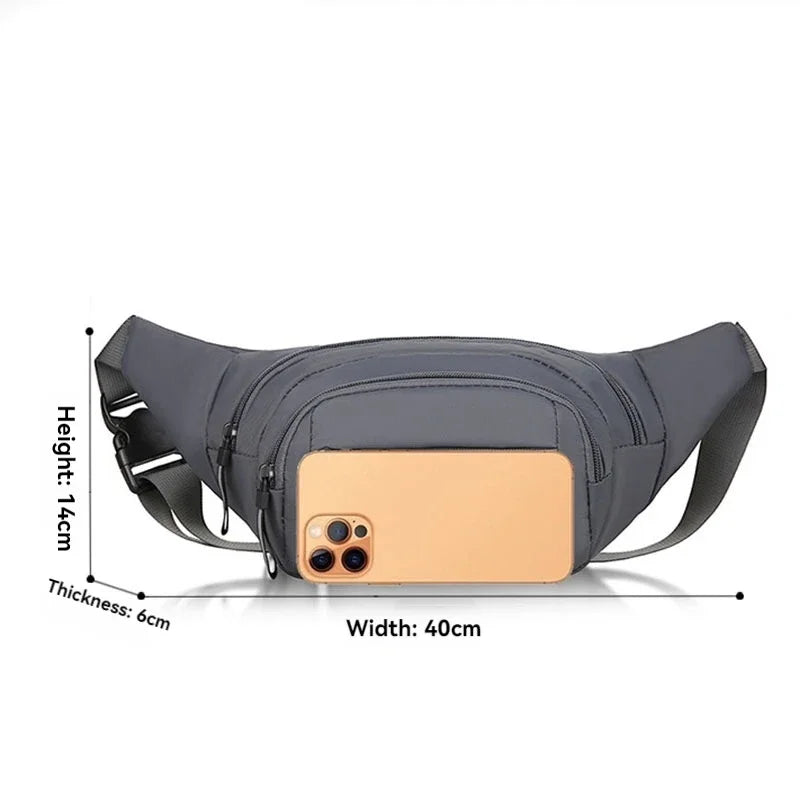 Men's Slim Anti-Theft Fanny Pack - Invisible Travel Waist Bag