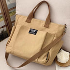 Women's Large Canvas Hobo & Tote Bag - Crossbody Style
