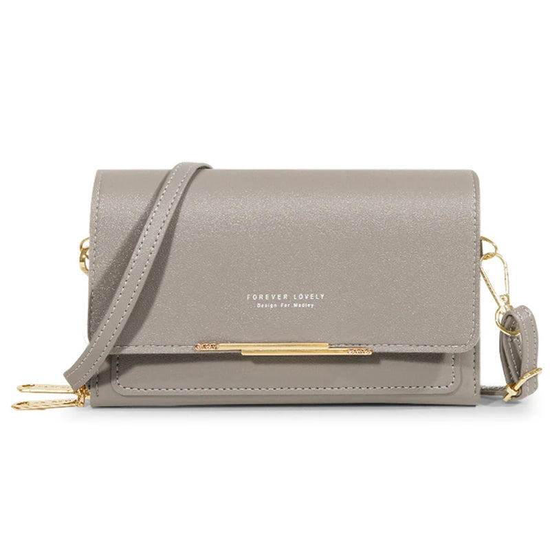 Women’s Wallet Shoulder Crossbody – Korean Multi-Card Phone Bag