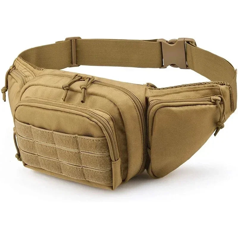 Men's High-Capacity Tactical Fanny Pack - Multi-Pocket Nylon