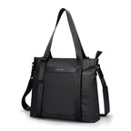 Men's Leather Messenger Bag for 14-Inch Laptop - Black