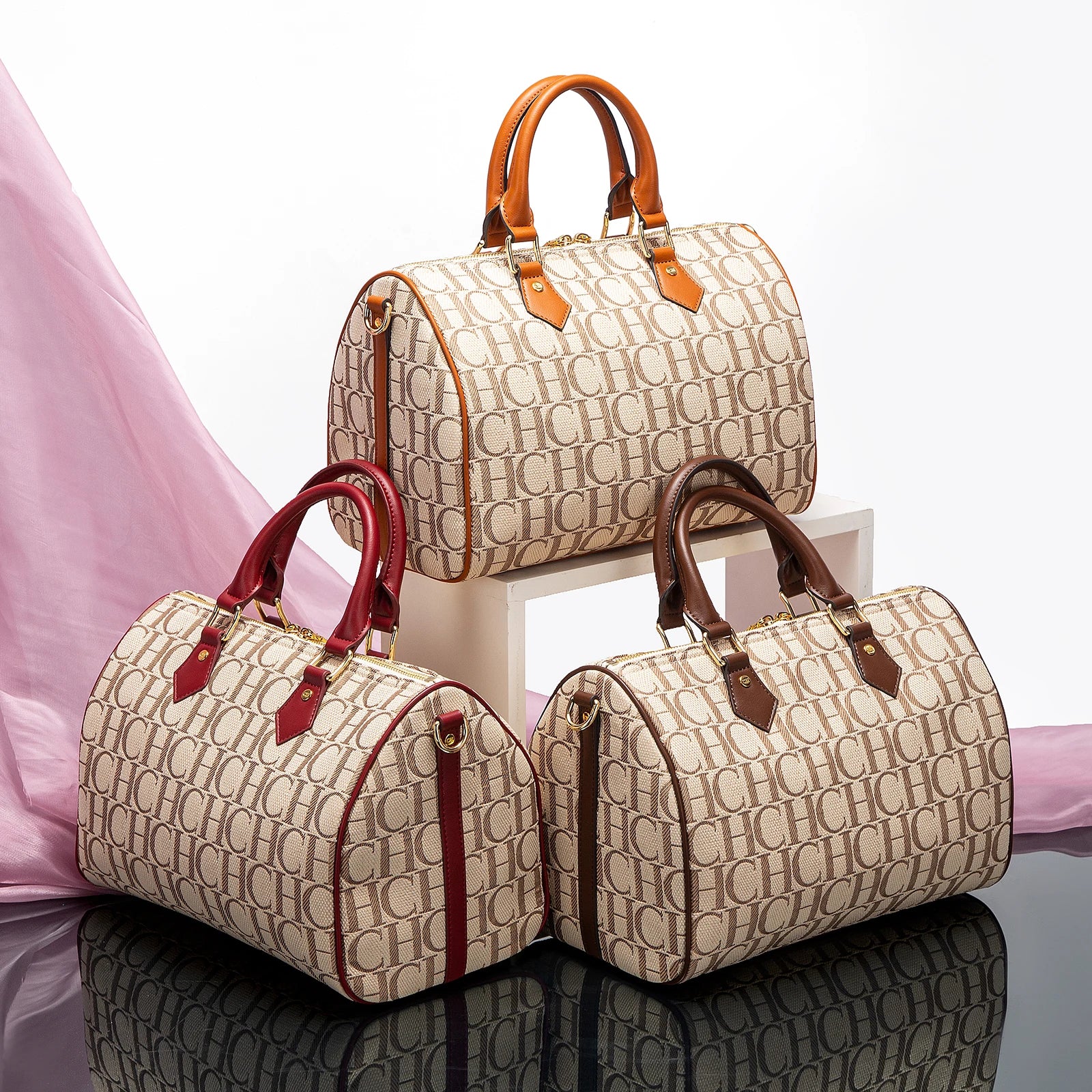 Women's Boston Bag - PU Leather Pillow Crossbody