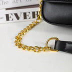 Women's Flap Crossbody Bag with Chain - Square Underarm Style