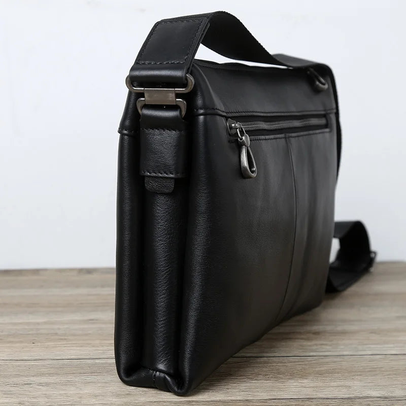 Men's Large Leather Sling Backpack - Single-Shoulder Crossbody