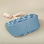 Quilted Crossbody Bag for Women - Gold Chain Strap