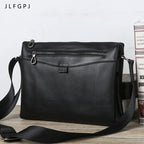 Men's Large Leather Sling Backpack - Single-Shoulder Crossbody