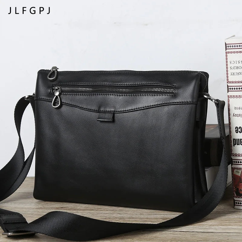 Men's Large Leather Sling Backpack - Single-Shoulder Crossbody