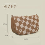 Quilted Crossbody Bag for Women - Gold Chain Strap