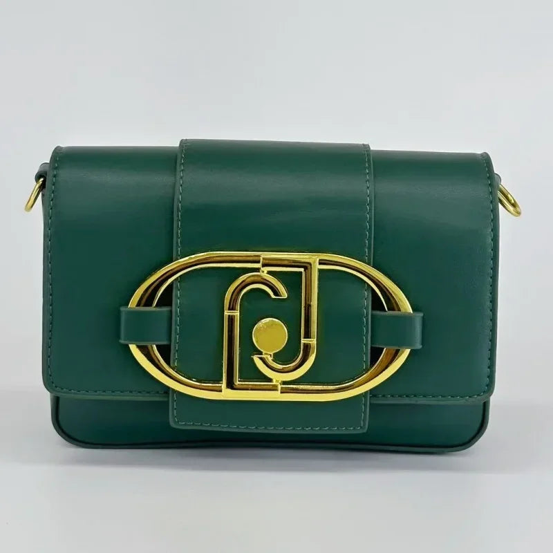 Women's Flap Crossbody Bag with Chain - Square Underarm Style