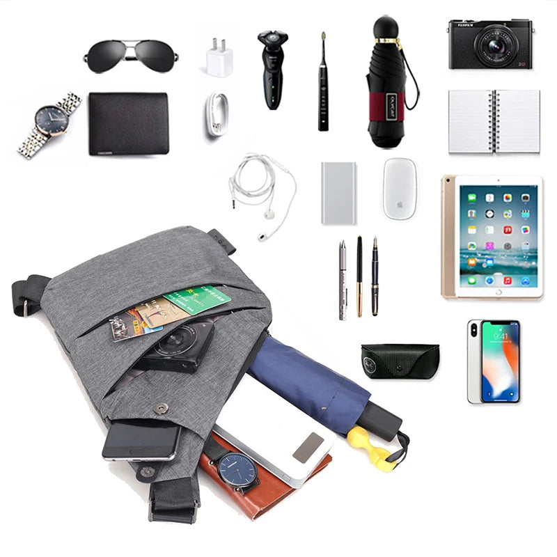 Men's Anti-Theft Business Sling Bag - Waterproof Crossbody
