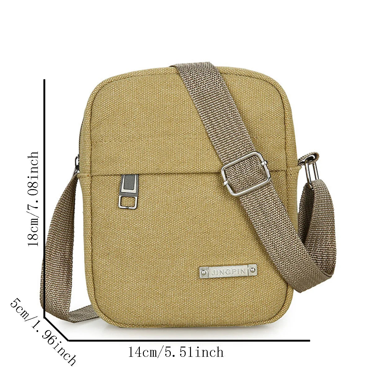 Men's Canvas Crossbody Phone Pouch